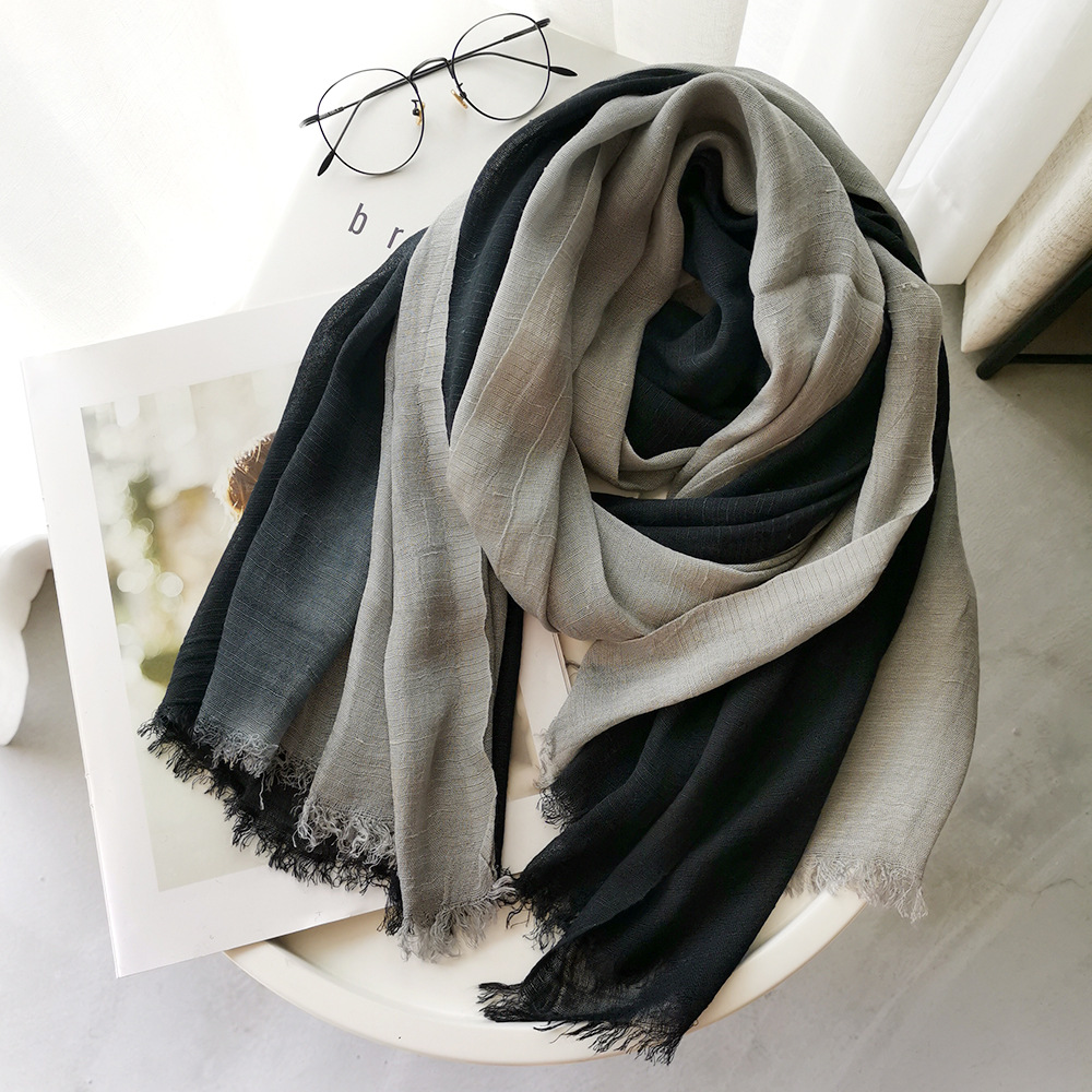 Bandana Cotton - Japon Tarzı Unisex Pamuk Keten Eşarp