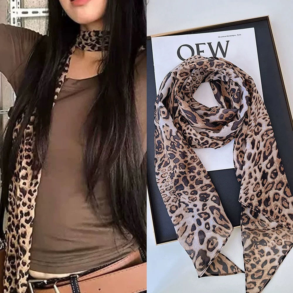 Leopar Küçük Uzun ipek eşarp K - Silk Neck Scarf incelemesi ve fiyatı