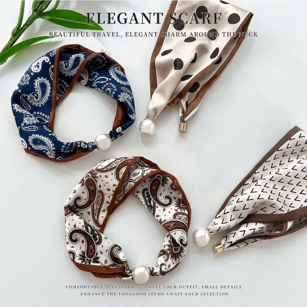 Zarif Manyetik Tokalı İnci İpe - Silk Neck Scarf incelemesi ve fiyatı