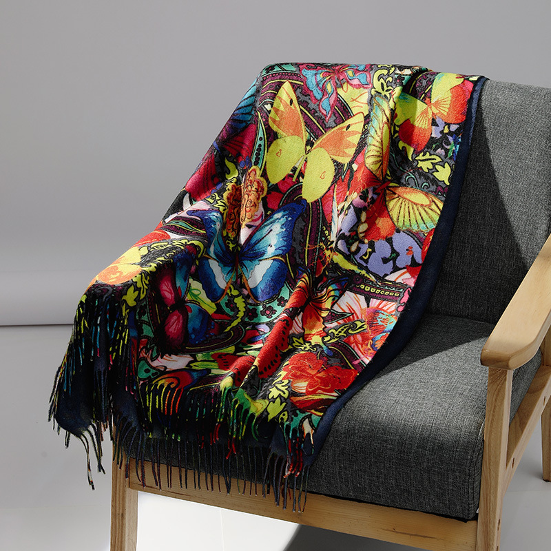 Lüks Marka Yağlıboya Kaşmir Eş - Woven Scarf Blanket incelemesi ve fiyatı
